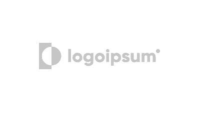 Gray placeholder logo with a circular geometric icon to the left and the word "logoipsum" in lowercase letters to the right on a light gray background.